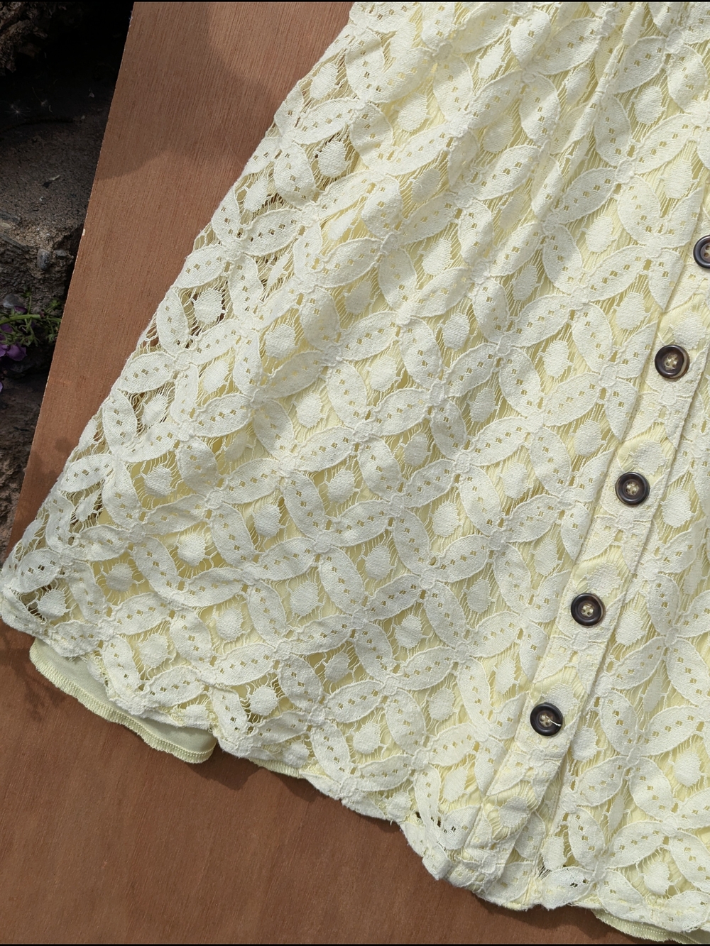 Yellow Lace Mini Dress Summer Romantic Coquettecore Festival Western Rodeo - Picture 7 of 15